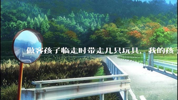 做客孩子临走时带走几只玩具，我的孩子抗拒并一直哭，要怎么开导？